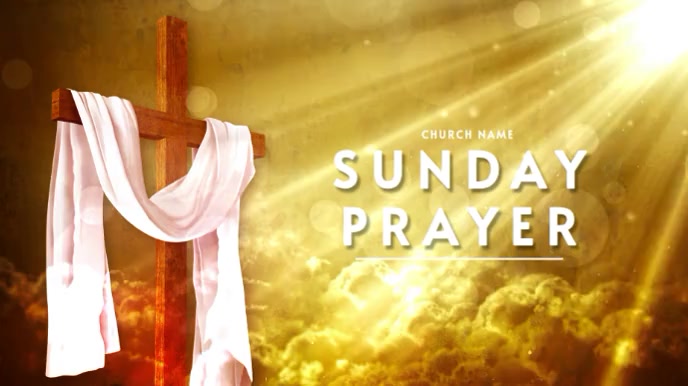 ZOOM VIRTUAL BACKGROUND | SUNDAY PRAYER Presentazione (16:9) template